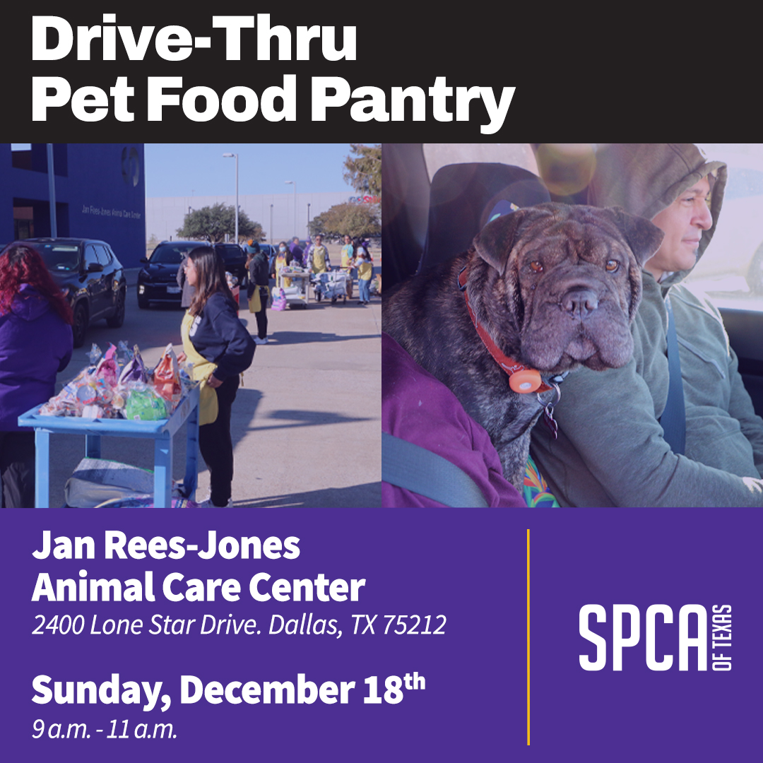 December 18 Drive Thru Pet Food Pantry