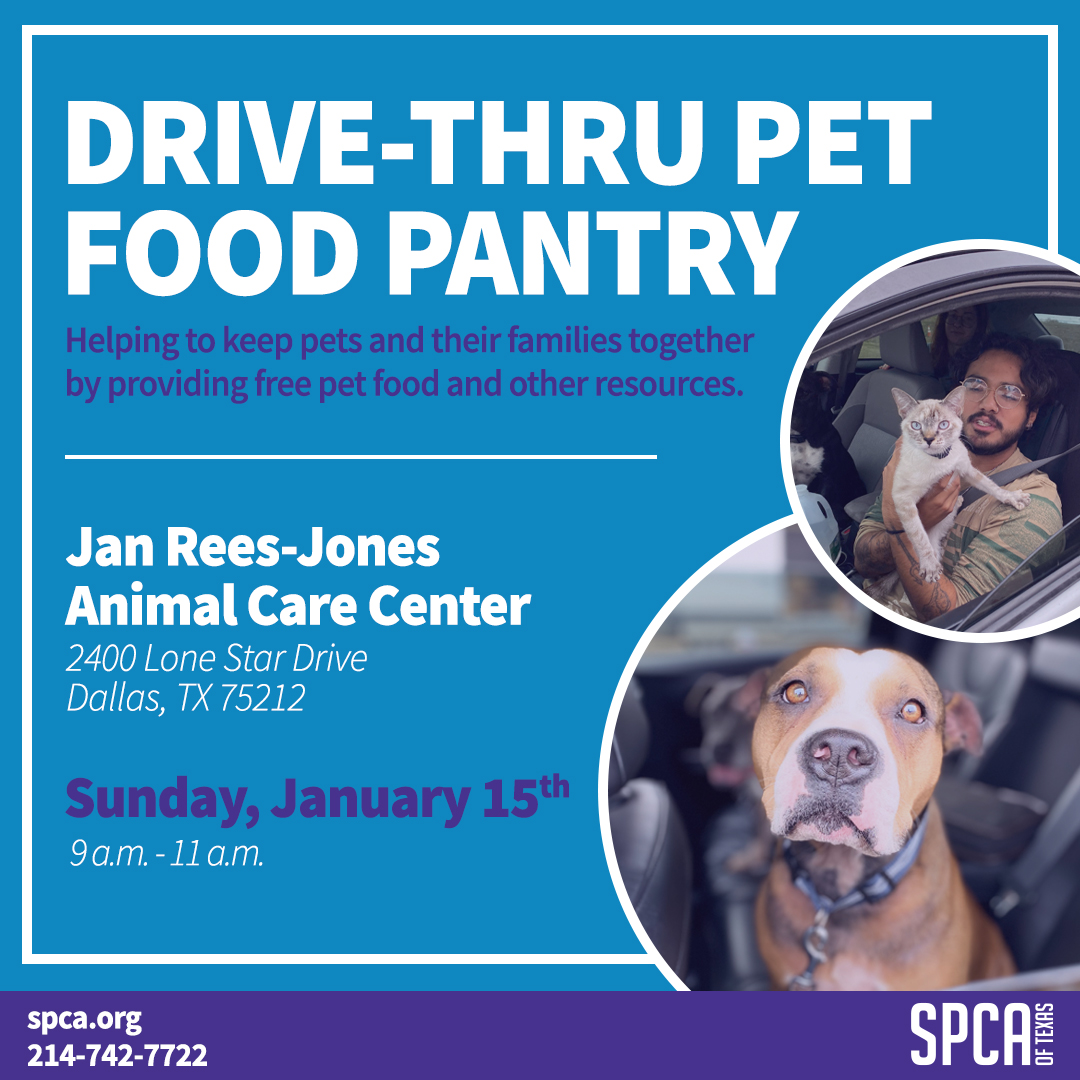 SPCA of Texas | Drive Thru Pet Food Pantry - SPCA of Texas