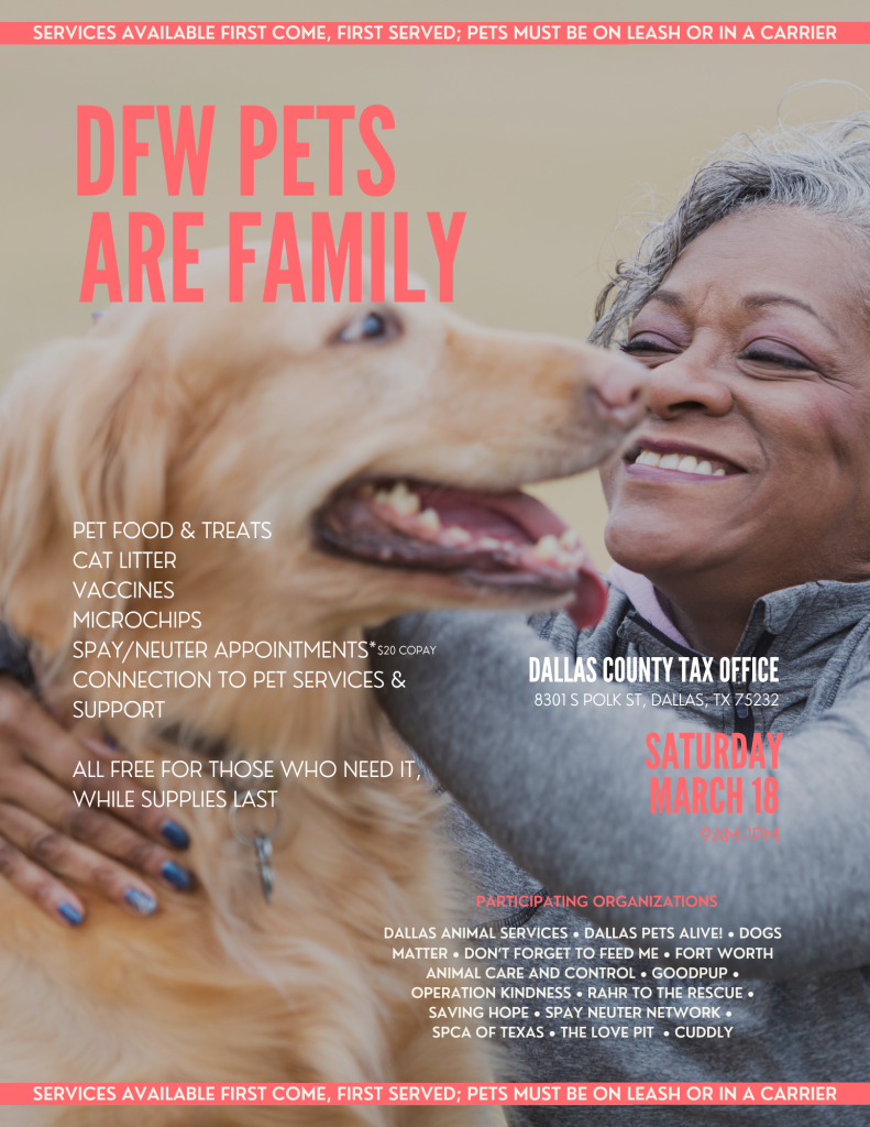 spca-of-texas-dfw-pets-are-family-free-pet-food-vaccinations