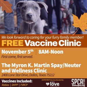 FREE Vaccine Clinic - November 5th