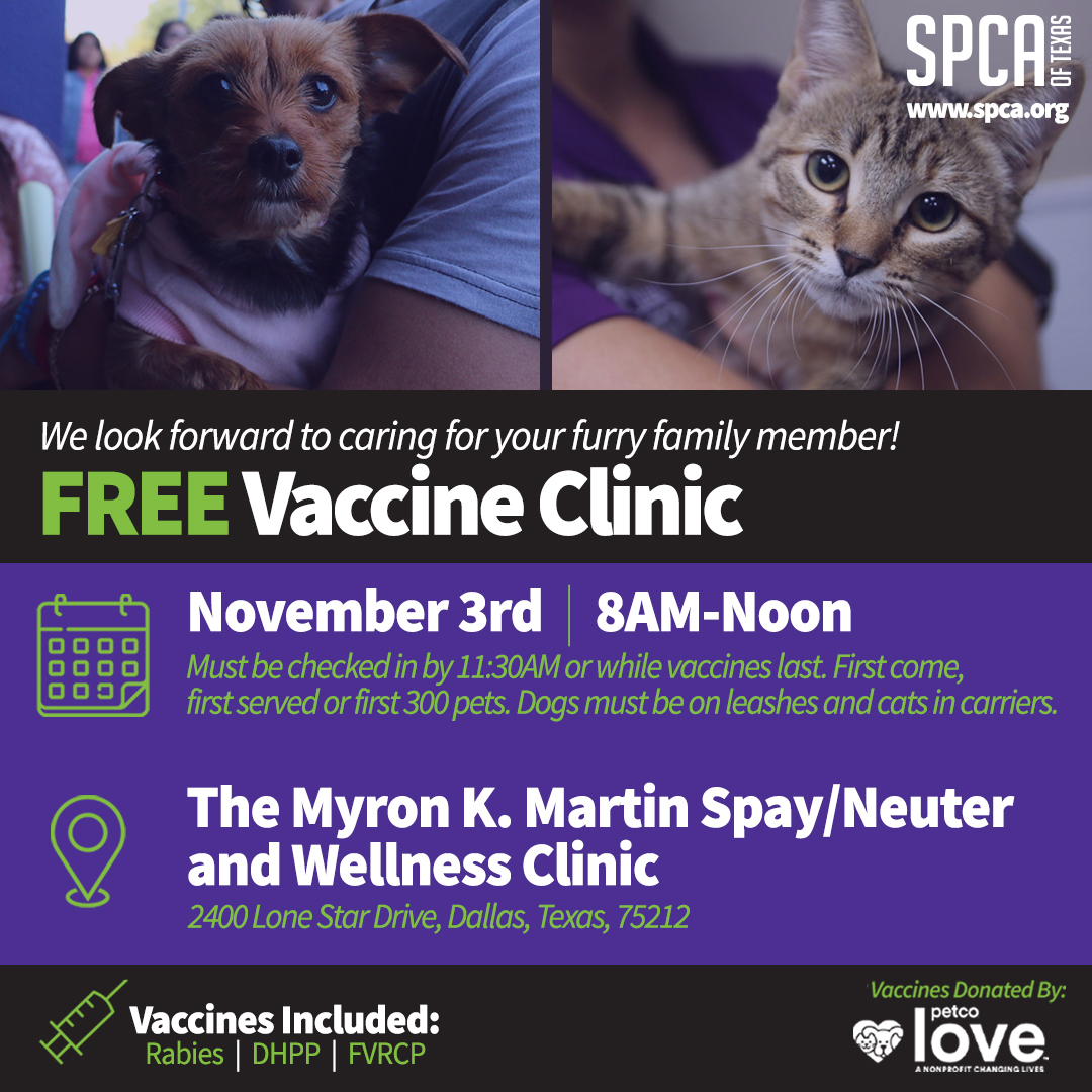 Free Vaccine Clinic November 3, 2024